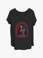 Stranger Things Dungeon Master Eddie Munson Girls T-Shirt Plus