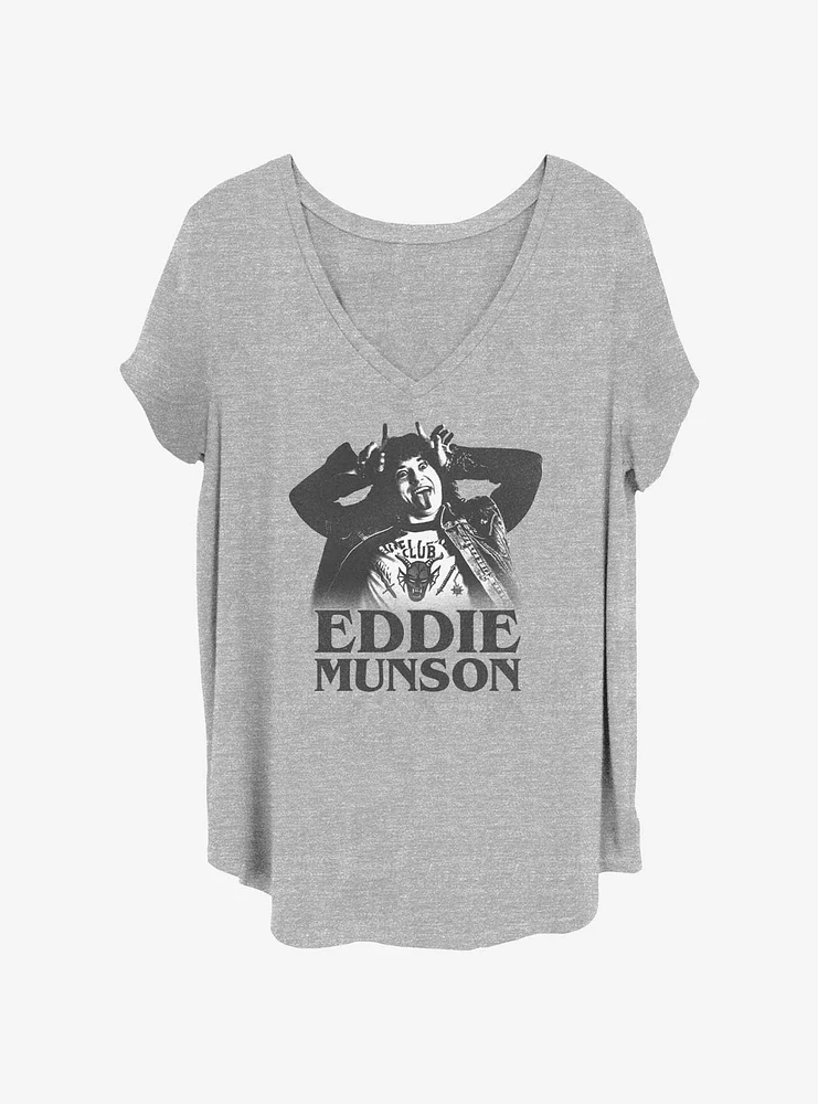 Stranger Things Munson Horns Girls T-Shirt Plus