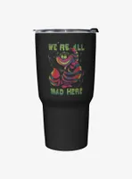 Disney Alice In Wonderland Cheshire We're All Mad Here Travel Mug