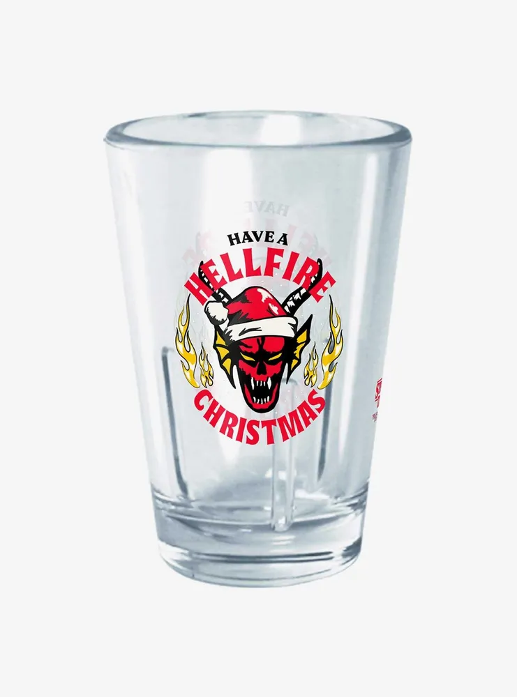 Stranger Things Have A Hellfire Christmas Mini Glass