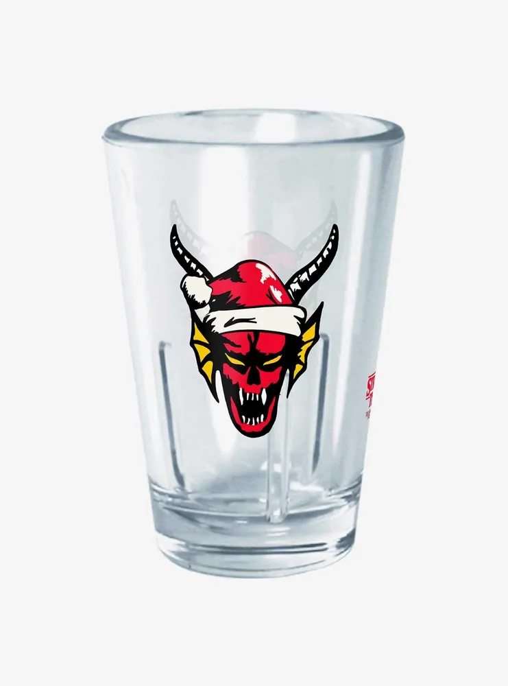 Stranger Things Santa Hellfire Demon Mini Glass