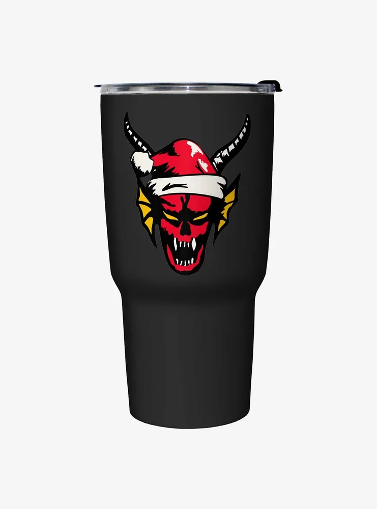 Stranger Things Santa Hellfire Demon Travel Mug