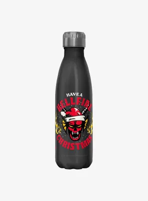 Stranger Things Have A Hellfire Christmas Water Bottle