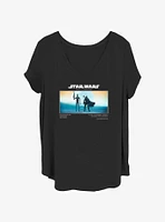 Star Wars The Mandalorian That Makes Two Of Us Girls T-Shirt Plus