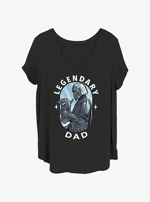 Star Wars The Mandalorian Legendary Dad Girls T-Shirt Plus