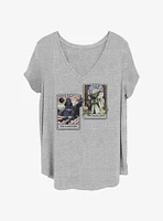 Star Wars The Dark and Light Side Tarot Cards Girls T-Shirt Plus