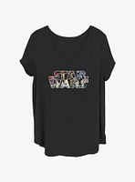 Star Wars Epic Logo Girls T-Shirt Plus