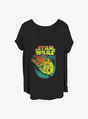 Star Wars Falcon Flight Logo Girls T-Shirt Plus