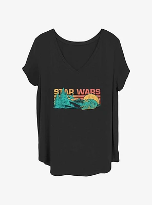 Star Wars Falcon Forest Girls T-Shirt Plus
