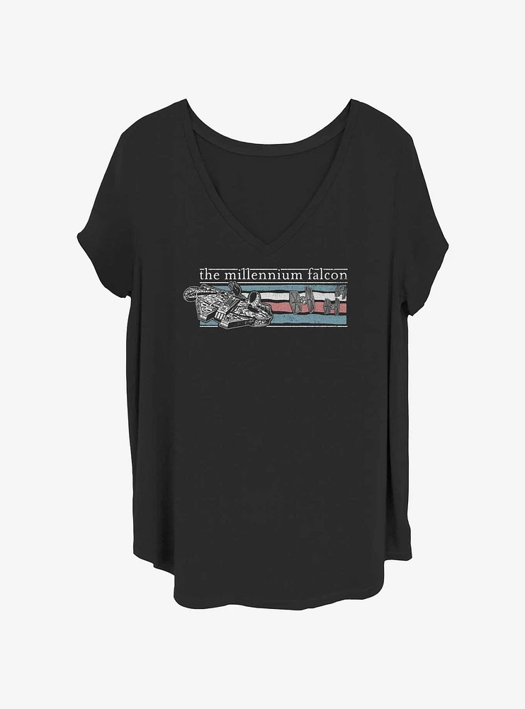 Star Wars Falcon Trails Girls T-Shirt Plus