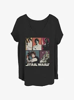 Star Wars Galactic Bunch Poster Girls T-Shirt Plus