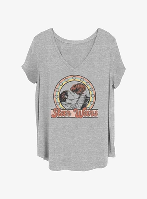 Star Wars Leia and Han Galactic Kiss Girls T-Shirt Plus