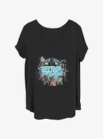 Star Wars Galaxy Round Up Girls T-Shirt Plus