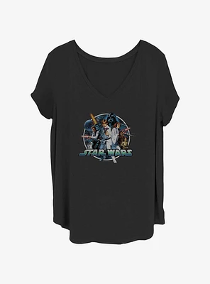 Star Wars Group Girls T-Shirt Plus