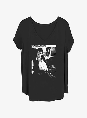 Star Wars Grunge Solo Poster Girls T-Shirt Plus