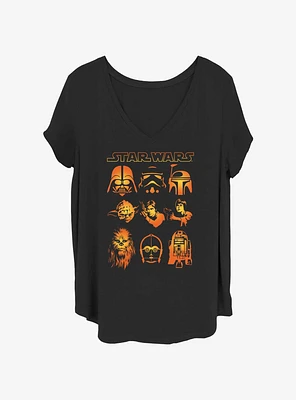 Star Wars Halloween Heads Girls T-Shirt Plus