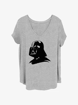 Star Wars Darth Vader Helmet Portrait Girls T-Shirt Plus