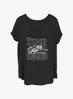 Star Wars Fastest Hunk of Junk Logo Girls T-Shirt Plus