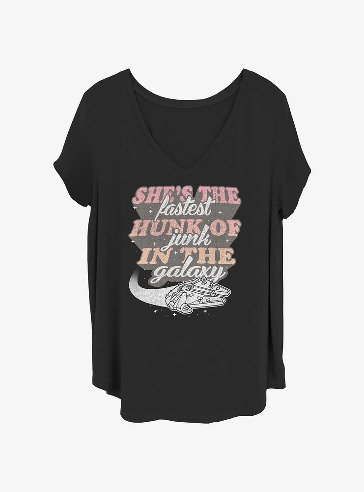 Star Wars Fastest Hunk of Junk Millennium Falcon Girls T-Shirt Plus