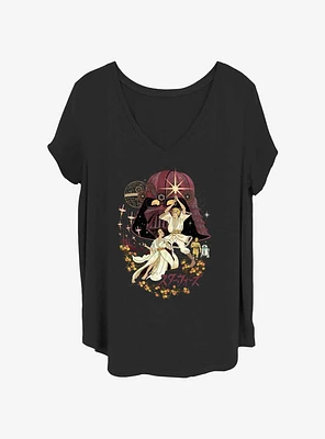 Star Wars Japanese Style Skywalker Art Girls T-Shirt Plus