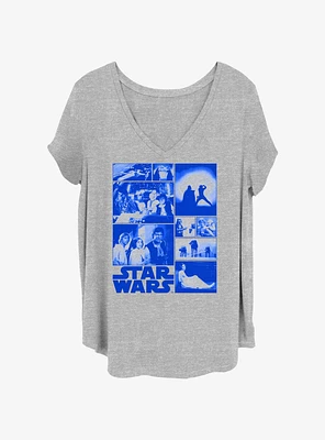 Star Wars Movie Screenshot Poster Girls T-Shirt Plus
