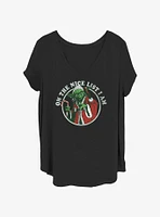 Star Wars Santa Yoda Nice List Girls T-Shirt Plus