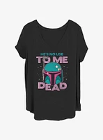 Star Wars He's No Use To Me Dead Girls T-Shirt Plus