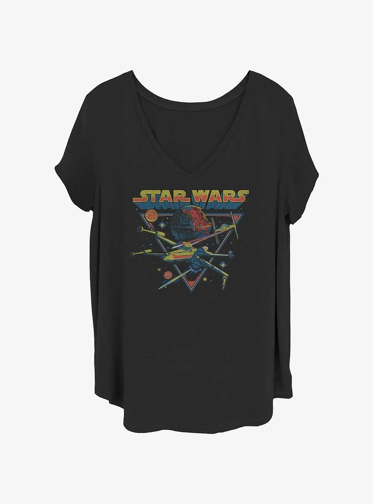 Star Wars Space Battle Girls T-Shirt Plus