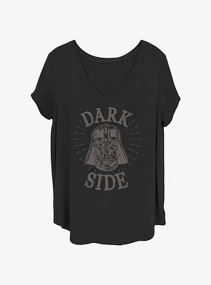 Star Wars Dark Side Vader Face Girls T-Shirt Plus