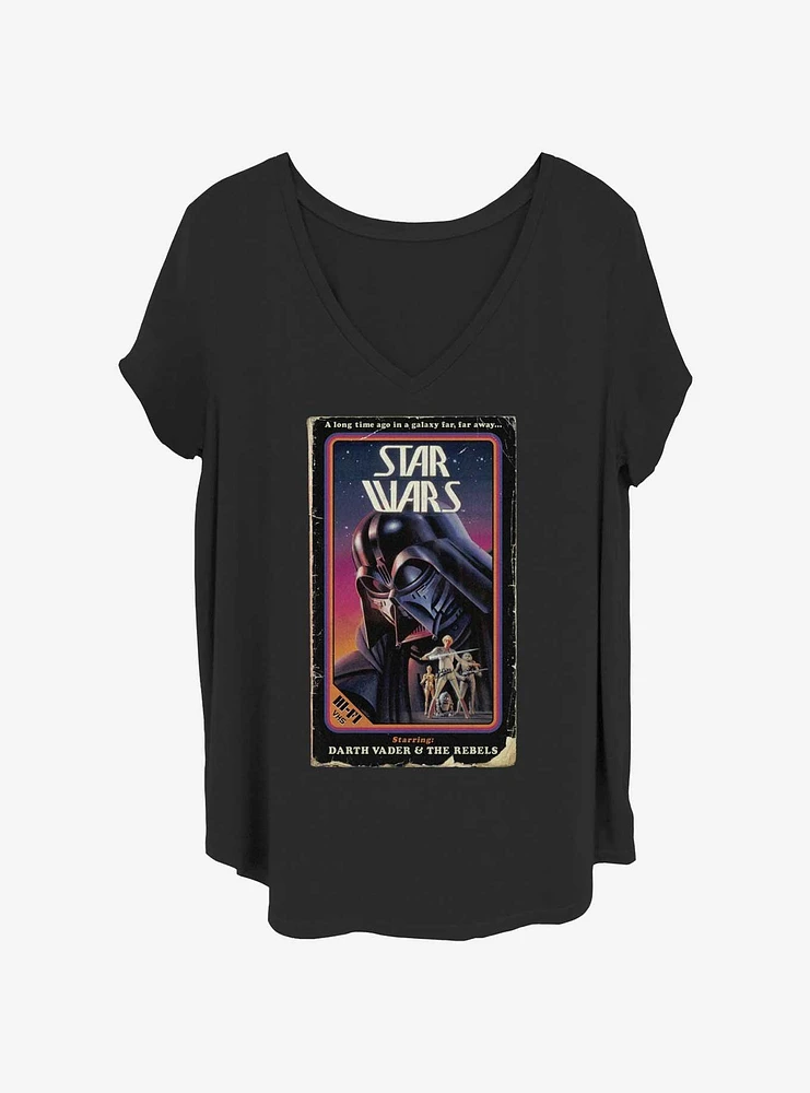 Star Wars VHS Vader Girls T-Shirt Plus