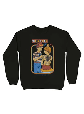 Rainy Day Fun Sweatshirt By Steven Rhodes