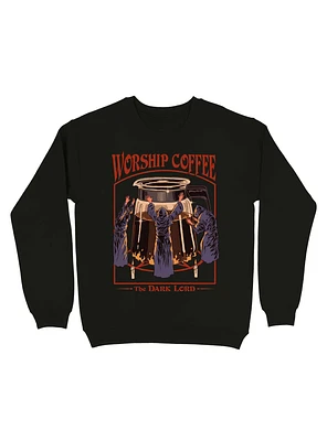 Worship Coffee Sweatshirt By Steven Rhodes