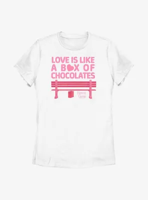 Forrest Gump Love Is Like A Box of Chocolates Womens T-Shirt