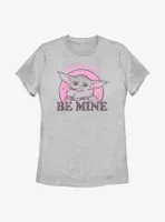 Star Wars The Mandalorian Grogu Be Mine Womens T-Shirt