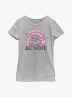 Star Wars The Mandalorian Grogu Be Mine Youth Girls T-Shirt