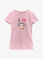 Paul Frank I Heart Monkey Youth Girls T-Shirt