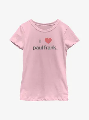 Paul Frank I Heart Youth Girls T-Shirt