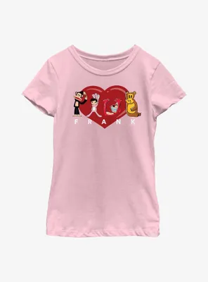 Paul Frank Love Characters Youth Girls T-Shirt