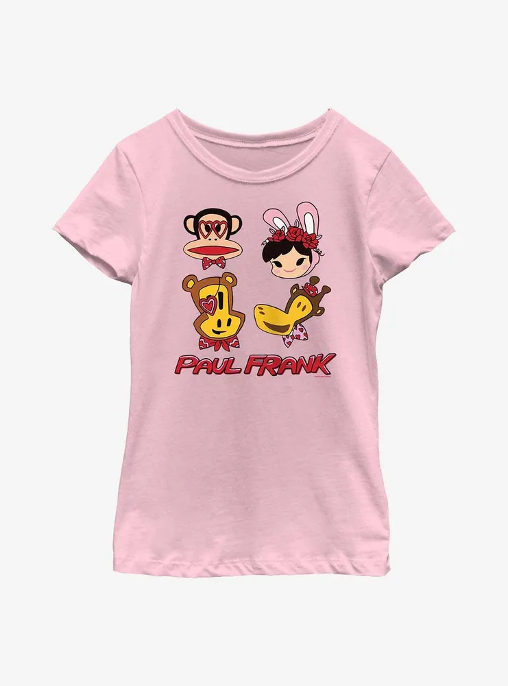 Paul Frank Valentine's Characters Youth Girls T-Shirt