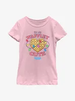 Stranger Things Heart Waffley Cute Youth Girls T-Shirt