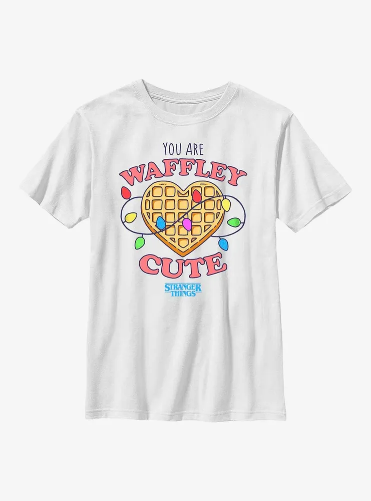 Stranger Things Heart Waffley Cute Youth T-Shirt