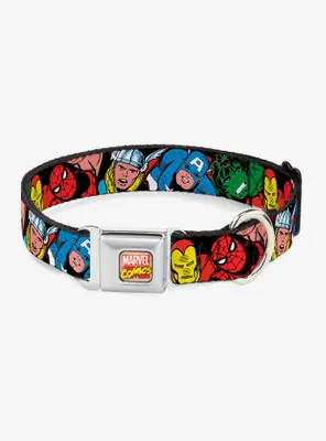 Marvel Avengers Characters Seatbelt Buckle Pet Collar
