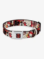 Marvel Deadpool Shooting Targets Seatbelt Buckle Pet Collar