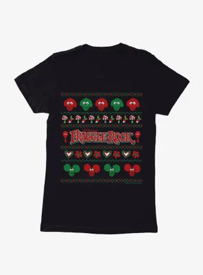 Jim Henson's Fraggle Rock Ugly Christmas Sweater Pattern Womens T-Shirt