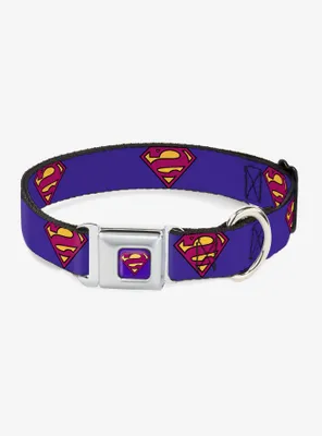 DC Comics Bizarro Logo Seatbelt Buckle Pet Collar