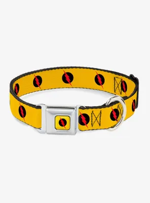 DC Comics Reverse Flash Logo Seatbelt Buckle Pet Collar