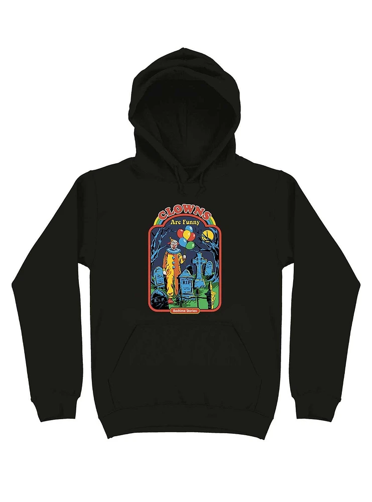 Clowns Are Funny Hoodie By Steven Rhodes