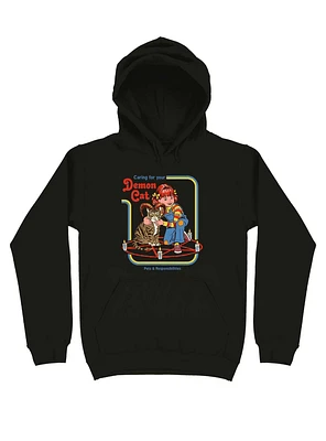 Caring for your Demon Cat Hoodie By Steven Rhodes