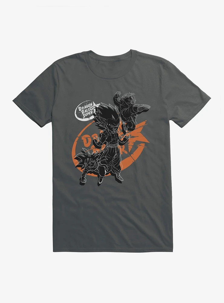 Dragon Ball Super Outline Characters T-Shirt