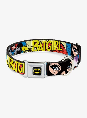 DC Comics Justice League Batgirl Action Seatbelt Buckle Pet Collar